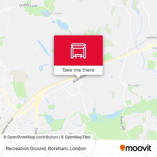 Recreation Ground, Boreham map