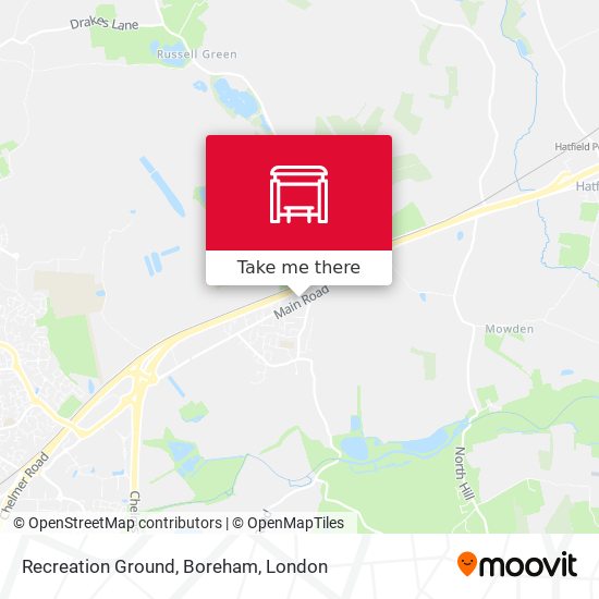Recreation Ground, Boreham map