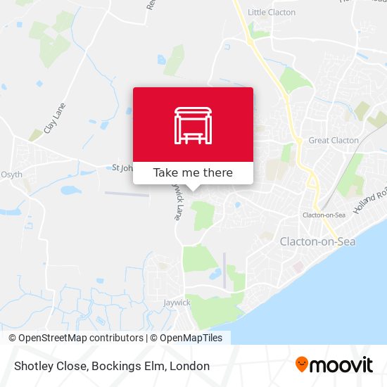 Shotley Close, Bockings Elm map