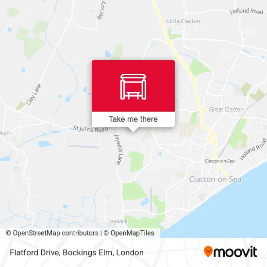 Flatford Drive, Bockings Elm map