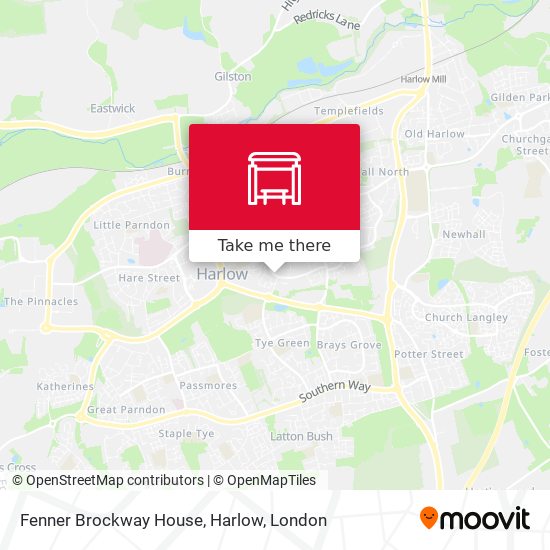 Fenner Brockway House, Harlow map