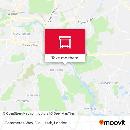 Commerce Way, Old Heath map