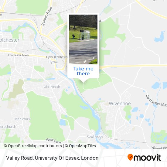 Valley Road, University Of Essex map