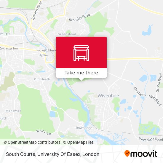 South Courts, University Of Essex map