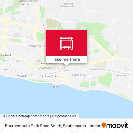 Bournemouth Park Road South, Southchurch map