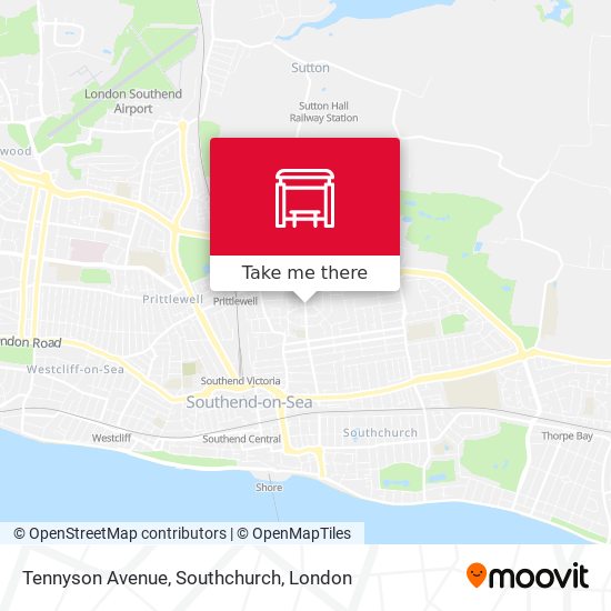 Tennyson Avenue, Southchurch map