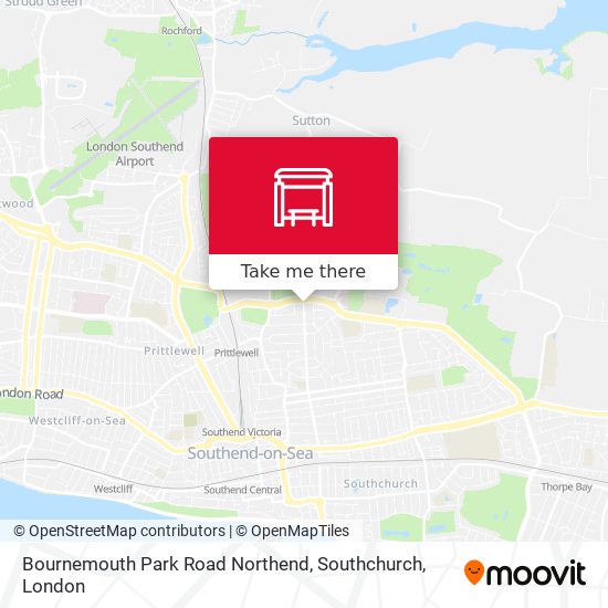 Bournemouth Park Road Northend, Southchurch map