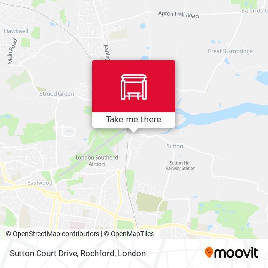 Sutton Court Drive, Rochford map
