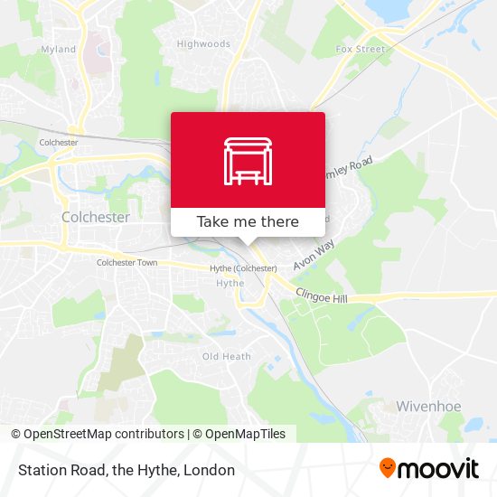 Station Road, the Hythe map