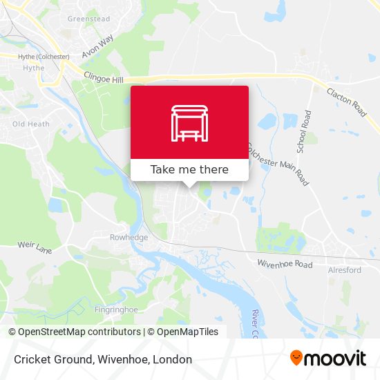 Cricket Ground, Wivenhoe map