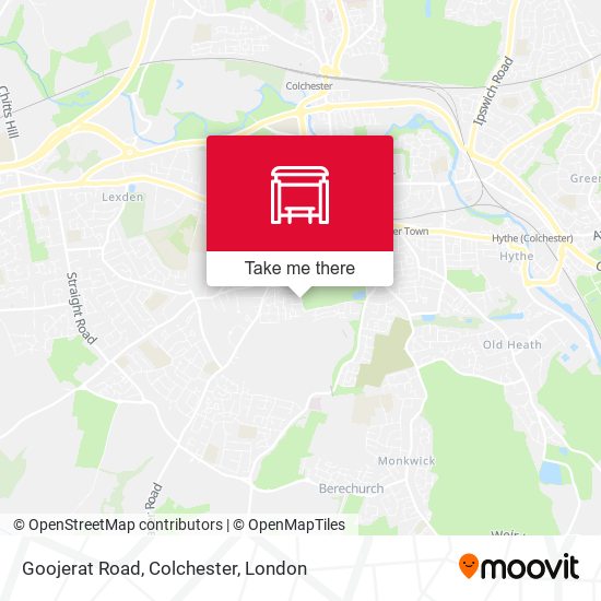 Goojerat Road, Colchester map