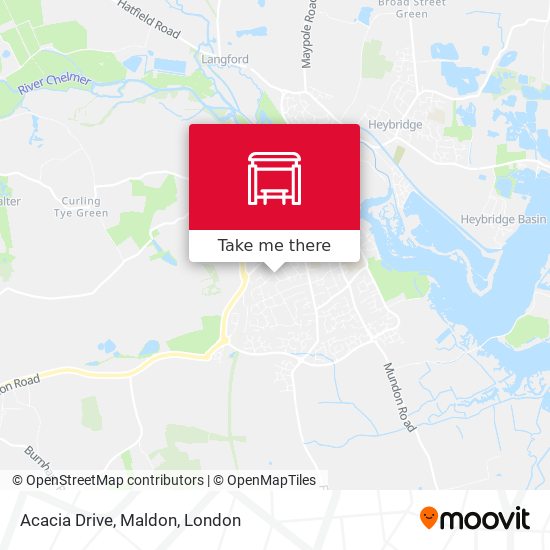 Acacia Drive, Maldon map