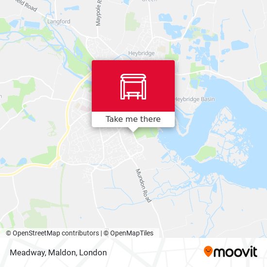 Meadway, Maldon map