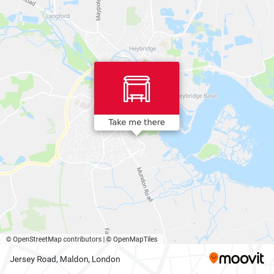 Jersey Road, Maldon map