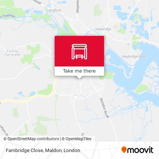 Fambridge Close, Maldon map