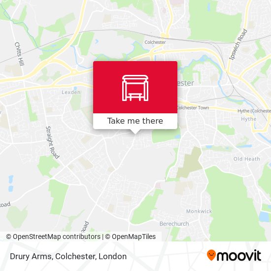 Drury Arms, Colchester map