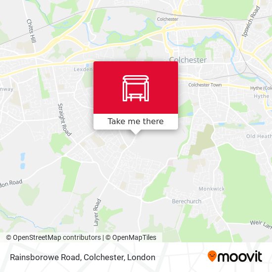 Rainsborowe Road, Colchester map