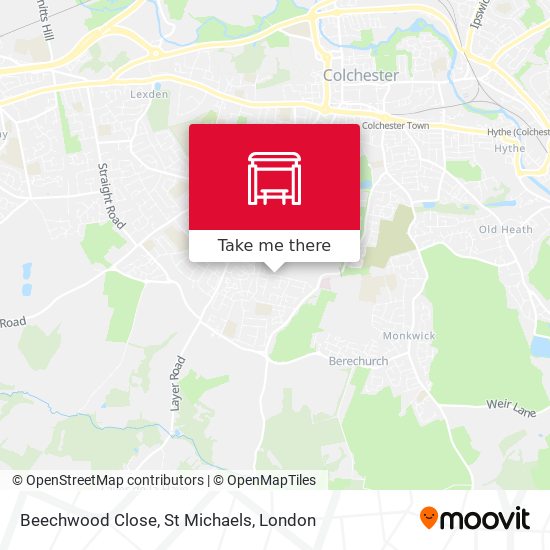 Beechwood Close, St Michaels map