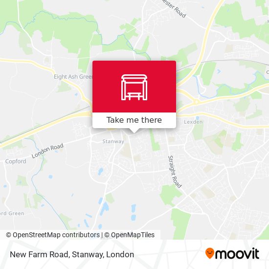 New Farm Road, Stanway map
