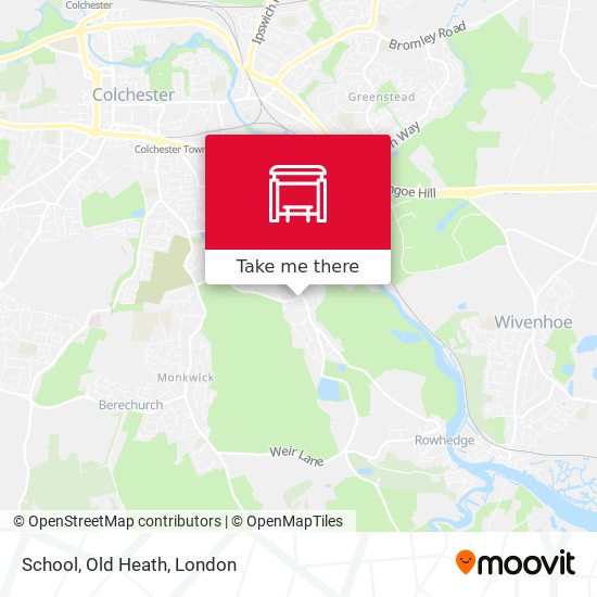School, Old Heath map