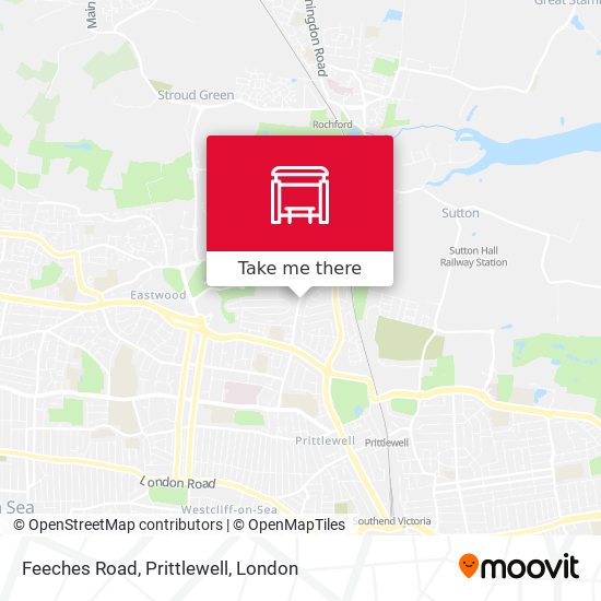 Feeches Road, Prittlewell map