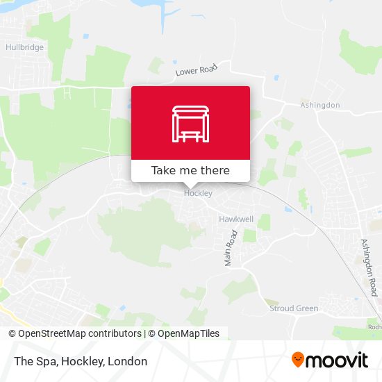 The Spa, Hockley map