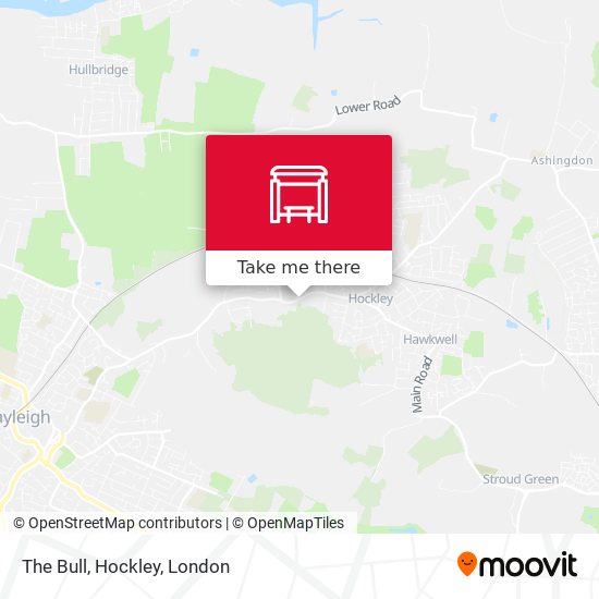 The Bull, Hockley map