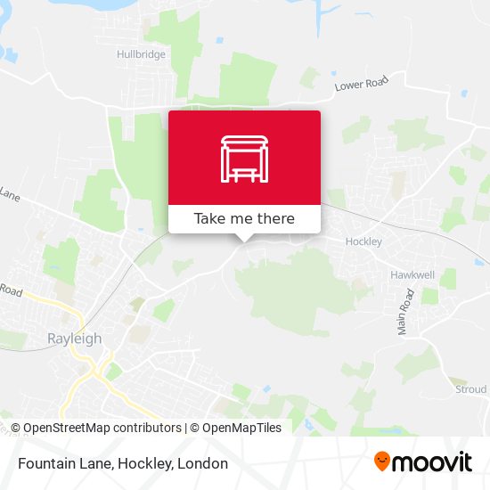 Fountain Lane, Hockley map