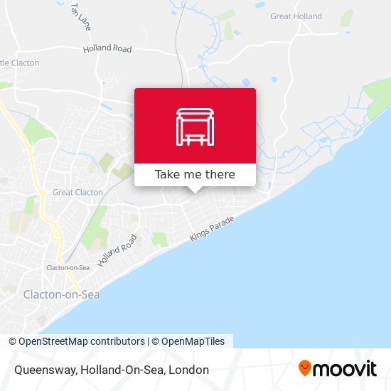 Queensway, Holland-On-Sea map