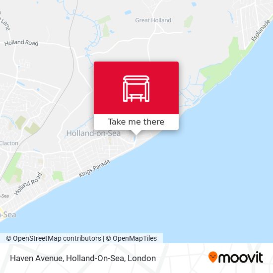 Haven Avenue, Holland-On-Sea map
