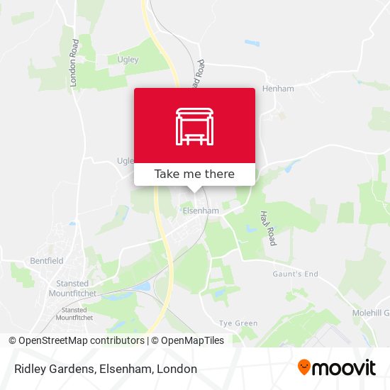 Ridley Gardens, Elsenham map