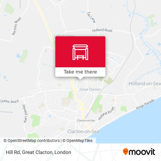 Hill Rd, Great Clacton map