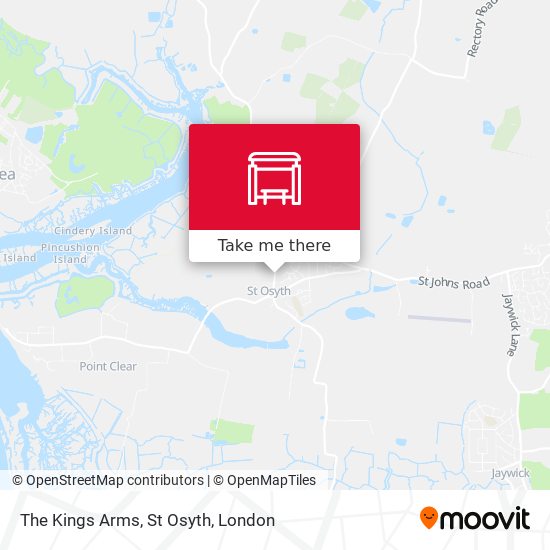 The Kings Arms, St Osyth map
