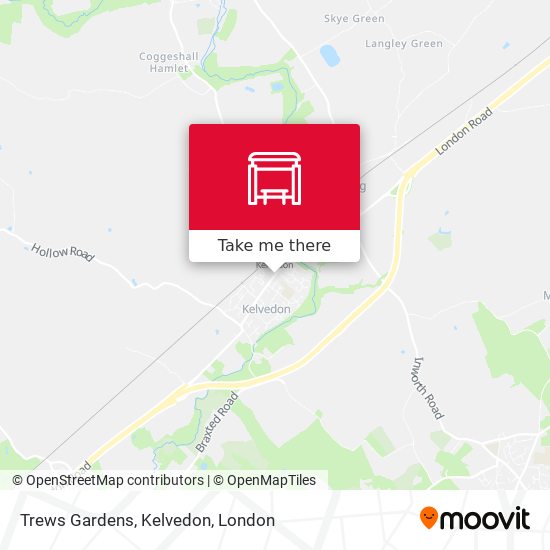 Trews Gardens, Kelvedon map
