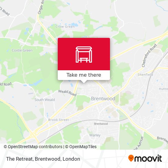 The Retreat, Brentwood map