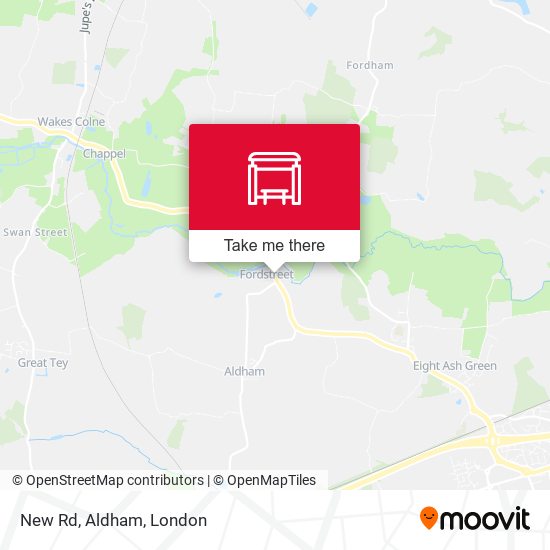 New Rd, Aldham map