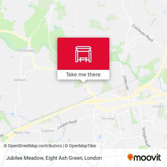 Jubilee Meadow, Eight Ash Green map