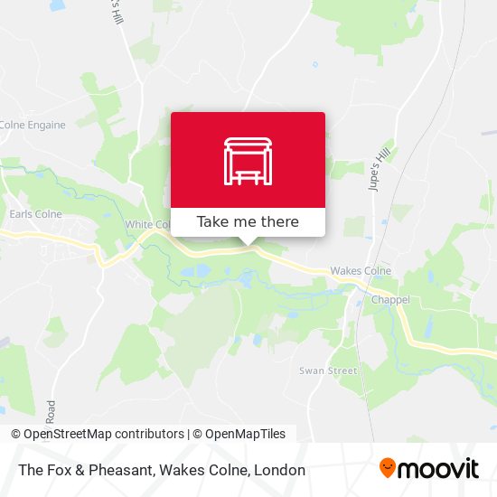 The Fox & Pheasant, Wakes Colne map