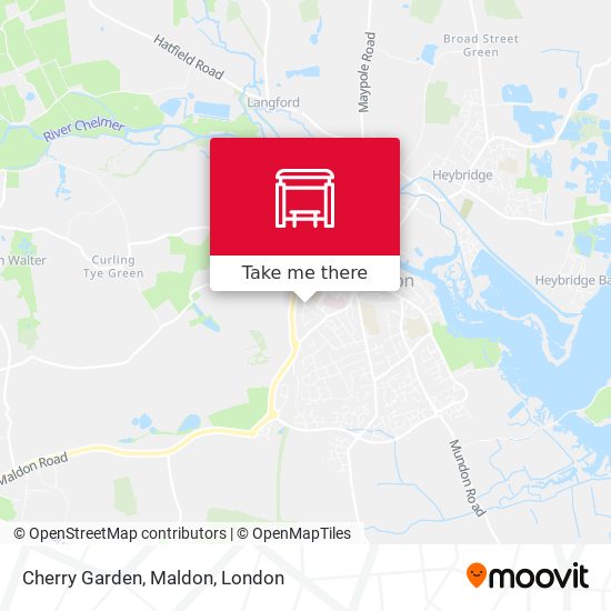 Cherry Garden, Maldon map