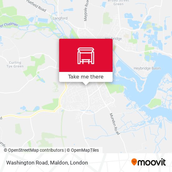 Washington Road, Maldon map