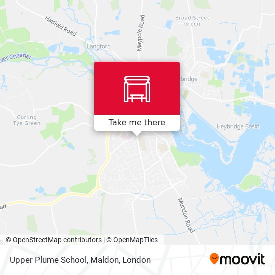 Upper Plume School, Maldon map