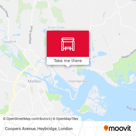 Coopers Avenue, Heybridge map