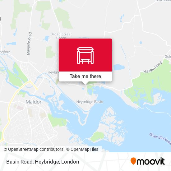 Basin Road, Heybridge map