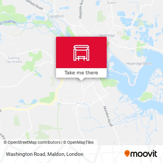 Washington Road, Maldon map