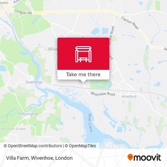 Villa Farm, Wivenhoe map