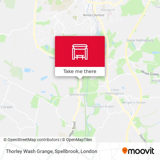 Thorley Wash Grange, Spellbrook map