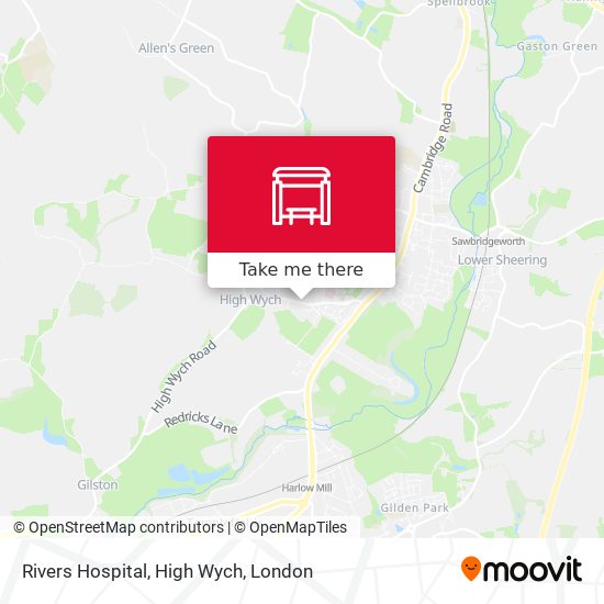 Rivers Hospital, High Wych map