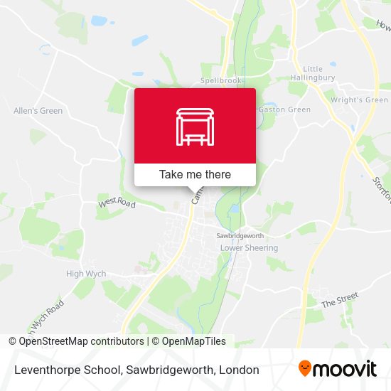 Leventhorpe School, Sawbridgeworth map