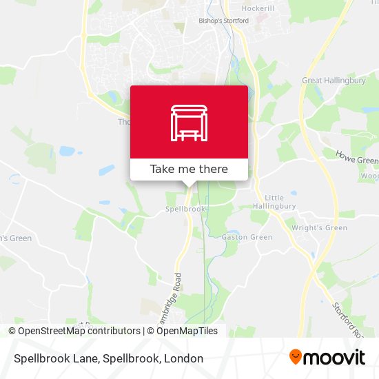 Spellbrook Lane, Spellbrook map