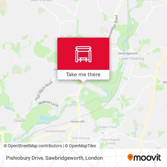 Pishiobury Drive, Sawbridgeworth map